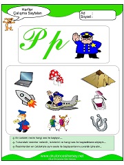 P Sesi Çalışma Sayfaları